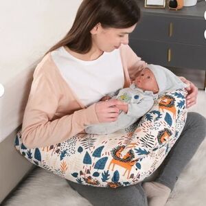 Nursing Pillow for Breastfeeding Pillows for Mom with Adjustable Waist Strap
